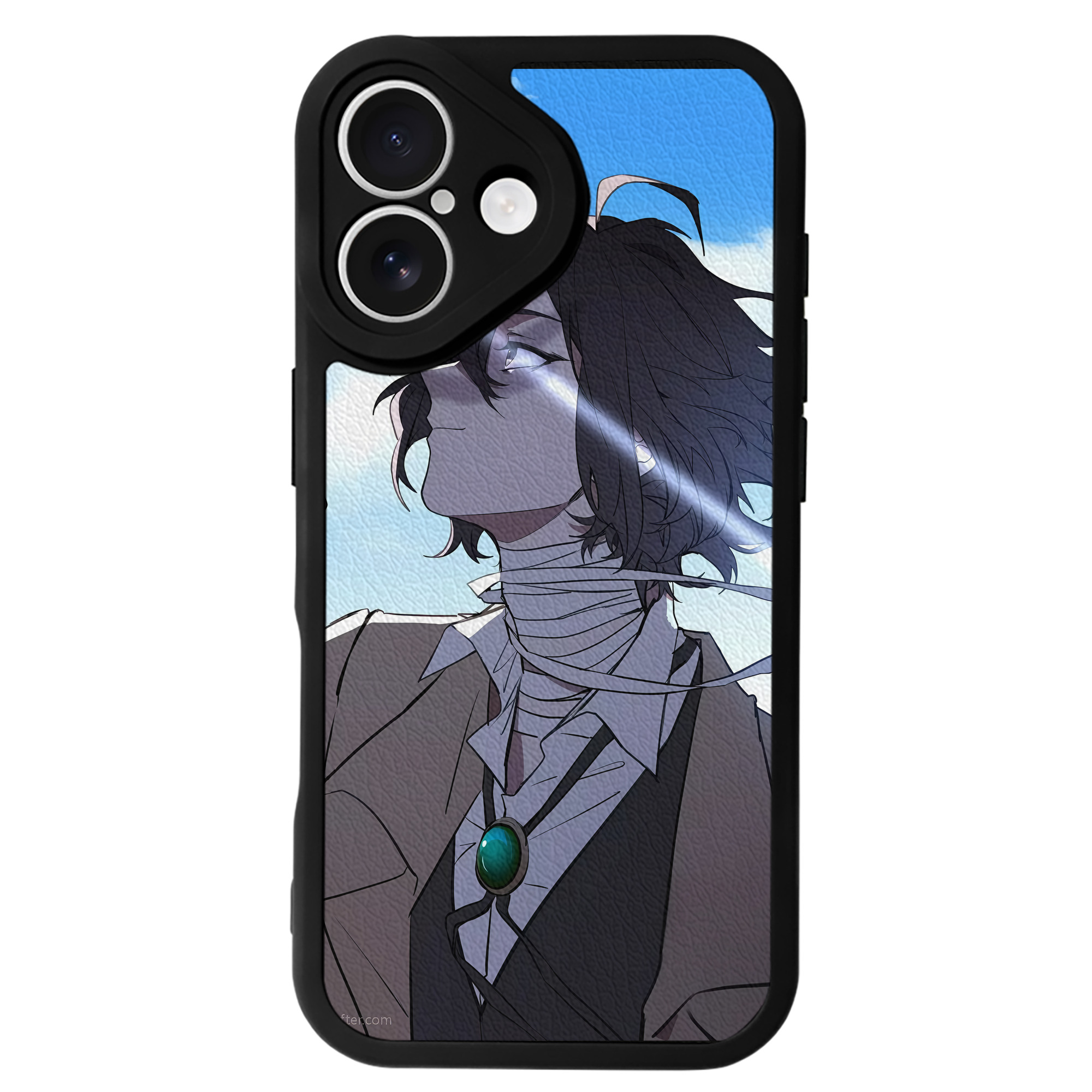 （画像用） 文豪ストレイドッグス Bungo Stray Dogs 【iPhone 16シリーズ対応】シリコンスマホケース（レザー調） 材質：シリコン